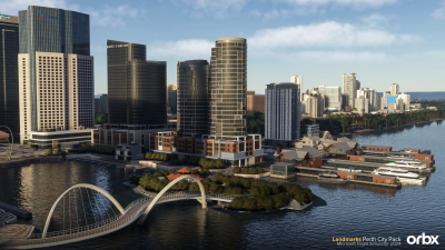 Landmarks Perth City Pack - Microsoft Flight Simulator 2024 screenshot