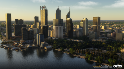 Landmarks Perth City Pack - Microsoft Flight Simulator 2024 screenshot