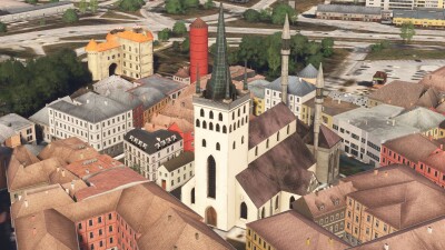 Iron Sim Tallinn City Landmarks - Microsoft Flight Simulator 2024 screenshot