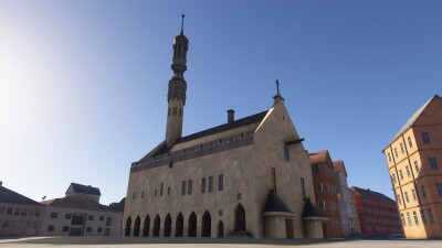 Iron Sim Tallinn City Landmarks - Microsoft Flight Simulator 2024 screenshot