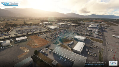 LFKB Bastia Poretta Airport - Microsoft Flight Simulator screenshot