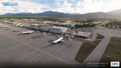 LFKB Bastia Poretta Airport - Microsoft Flight Simulator screenshot