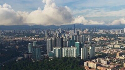 SamScene3D Kuala Lumpur Mega City - Microsoft Flight Simulator screenshot