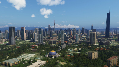 SamScene3D Kuala Lumpur Mega City - Microsoft Flight Simulator screenshot