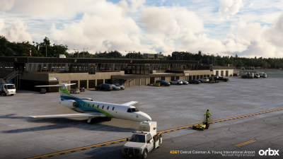 KDET Detroit Coleman A. Young International Airport - Microsoft Flight Simulator 2024 screenshot