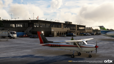 KDET Detroit Coleman A. Young International Airport - Microsoft Flight Simulator 2024 screenshot