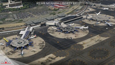 KEWR Newark Liberty International Airport - X-Plane 12 screenshot