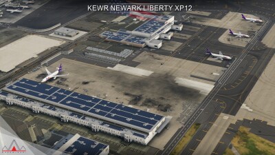 KEWR Newark Liberty International Airport - X-Plane 12 screenshot