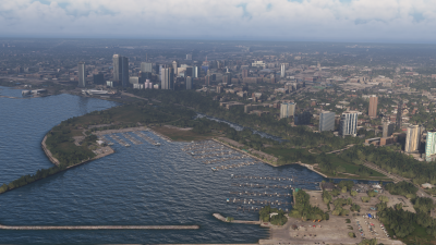 Dfflyer Direct Milwaukee City - Microsoft Flight Simulator screenshot
