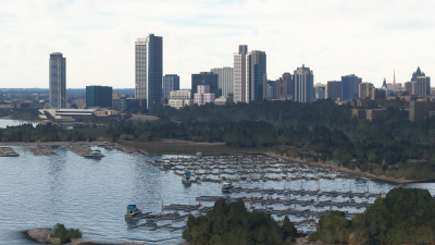 Dfflyer Direct Milwaukee City - Microsoft Flight Simulator screenshot