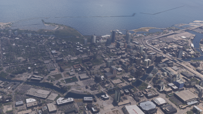 Dfflyer Direct Milwaukee City - Microsoft Flight Simulator screenshot