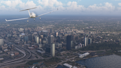 Dfflyer Direct Milwaukee City - Microsoft Flight Simulator screenshot