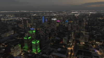 Dfflyer Direct Montreal City - Microsoft Flight Simulator screenshot