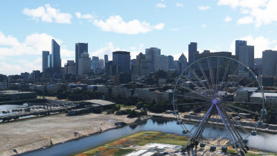 Dfflyer Direct Montreal City - Microsoft Flight Simulator screenshot