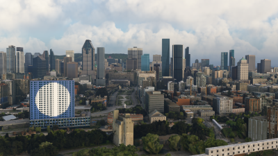 Dfflyer Direct Montreal City - Microsoft Flight Simulator screenshot