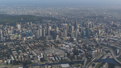 Dfflyer Direct Montreal City - Microsoft Flight Simulator screenshot