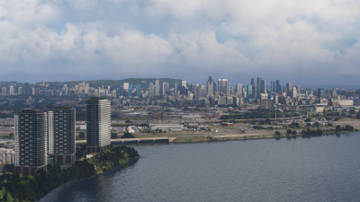 Dfflyer Direct Montreal City - Microsoft Flight Simulator screenshot