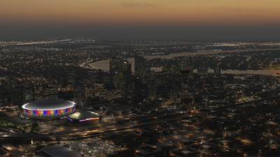Dfflyer Direct New Orleans City - Microsoft Flight Simulator screenshot
