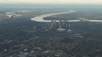 Dfflyer Direct New Orleans City - Microsoft Flight Simulator screenshot