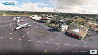 LFBI Poitiers Biard Airport - Microsoft Flight Simulator screenshot