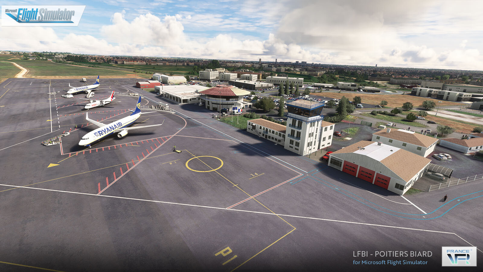 LFBI Poitiers Biard Airport - Microsoft Flight Simulator