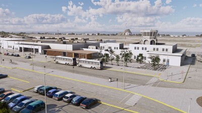 LGSR Santorini Airport & Island - Microsoft Flight Simulator 2024 screenshot