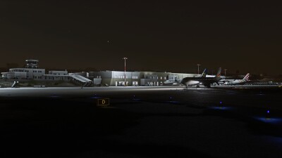 LGSR Santorini Airport & Island - Microsoft Flight Simulator 2024 screenshot