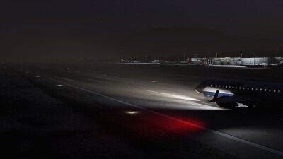 LGSR Santorini Airport & Island - Microsoft Flight Simulator 2024 screenshot