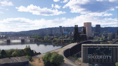 Dfflyer Direct Portland City - Microsoft Flight Simulator screenshot