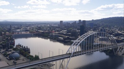 Dfflyer Direct Portland City - Microsoft Flight Simulator screenshot