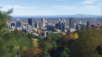 Dfflyer Direct Portland City - Microsoft Flight Simulator screenshot
