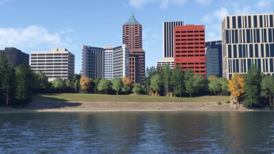 Dfflyer Direct Portland City - Microsoft Flight Simulator screenshot