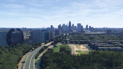 Dfflyer Direct Frankfurt City - Microsoft Flight Simulator screenshot