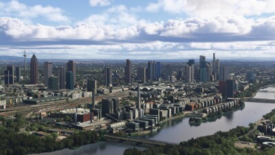 Dfflyer Direct Frankfurt City - Microsoft Flight Simulator screenshot