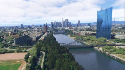 Dfflyer Direct Frankfurt City - Microsoft Flight Simulator screenshot
