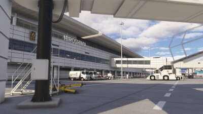 RJOA Hiroshima Airport - Microsoft Flight Simulator screenshot