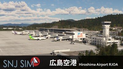 RJOA Hiroshima Airport - Microsoft Flight Simulator screenshot