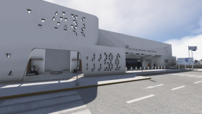 LGMK Mykonos Airport (by 29Palms) - Microsoft Flight Simulator 2024 screenshot