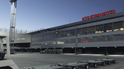 RJFT Kumamoto Airport - Microsoft Flight Simulator screenshot