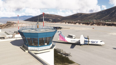LGKY Kalymnos Airport - Microsoft Flight Simulator screenshot