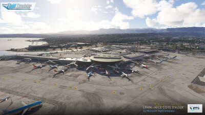 LFMN Nice Cote d'Azur Airport - Microsoft Flight Simulator screenshot