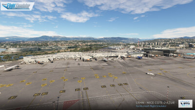 LFMN Nice Cote d'Azur Airport - Microsoft Flight Simulator screenshot