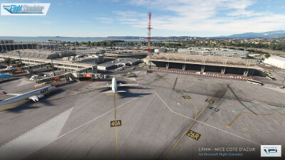 LFMN Nice Cote d'Azur Airport - Microsoft Flight Simulator screenshot