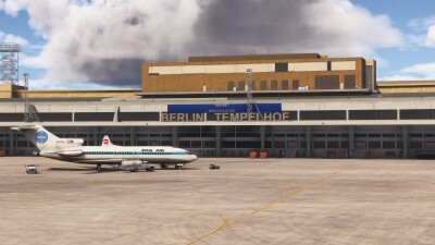 EDDI Sundownersim 1970s Berlin Tempelhof Airport - Microsoft Flight Simulator screenshot