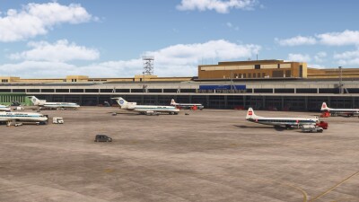 EDDI Sundownersim 1970s Berlin Tempelhof Airport - Microsoft Flight Simulator 2024 screenshot