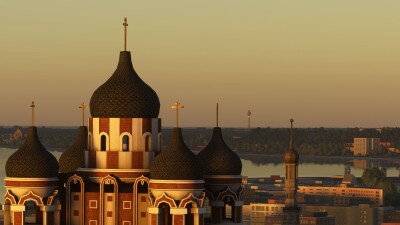 Iron Sim Tallinn City Landmarks - Microsoft Flight Simulator screenshot