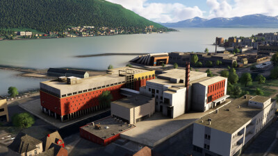 Iron Sim Tromso City Landmarks - Microsoft Flight Simulator screenshot