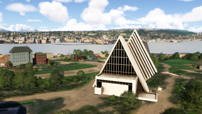 Iron Sim Tromso City Landmarks - Microsoft Flight Simulator screenshot
