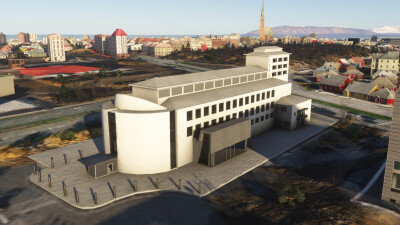 Iron Sim Reykjavík City Landmarks - Microsoft Flight Simulator screenshot
