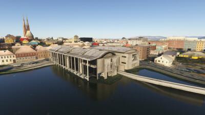 Iron Sim Reykjavík City Landmarks - Microsoft Flight Simulator screenshot